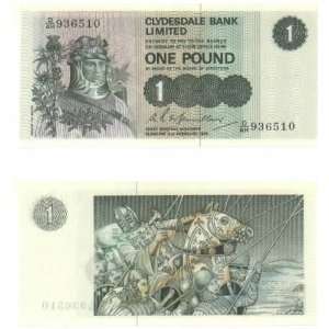  Scotland Clydesdale Bank 1976 1 Pound, Pick 204c 