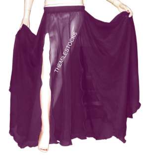 TMS Slit Full Circle Skirt Belly Dance Gypsy Club Troup  