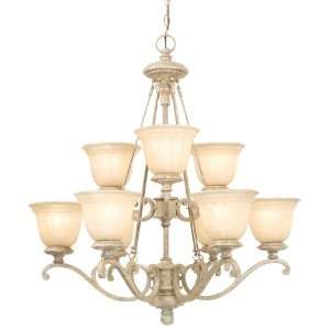  Mackenzie 9Lt 2 Tier Chandelier Sonora