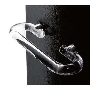  Clear Towel Bar with Chrome Mounting Size 12