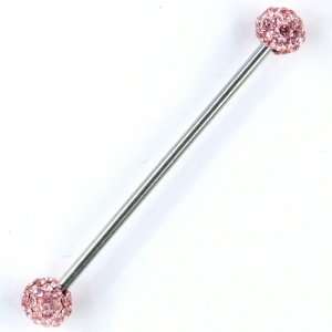  One Stainless Steel Straight Barbell 16g 1 1/4, Tiffany 