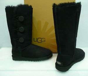 Ugg Bailey triplet tall boots black suede New In Box  