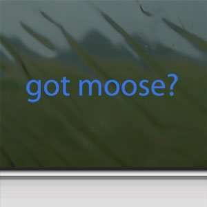  Got Moose? Blue Decal Hunt Hunting Elk Antlers Car Blue 