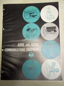 Vtg RCA Brochure~Audio/Visual Communications Equipment~Catalog  