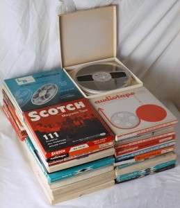 Lot of 40 Used/Previously Recorded 7 Reel to Reel Tapes  