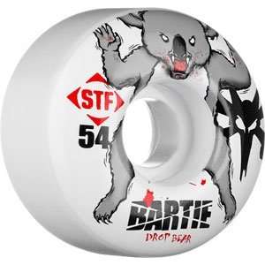 Bones Bartie STF Drop Bear 54mm Skateboard Wheels (Set Of 4)  