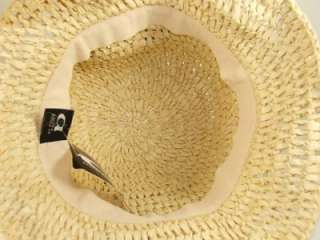 August Accessories Womens Straw Paper Back 2 Basic Crusher Hat 