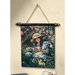   Hanging Girl W/ Kittens In A Field By Collections Etc