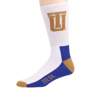  Tulsa Golden Hurricane Tri Color Team Logo Tall Socks 