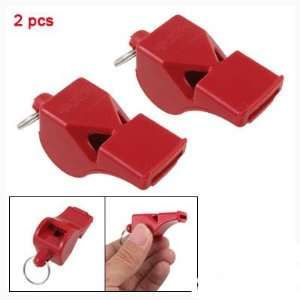  Sports Basketball Football Referee Plastic Red Whistle 