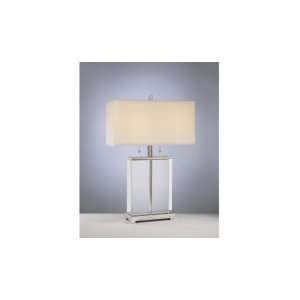   Smart 2 Light Table Lamp in Chrome with Eidolon Krystal Glass glass