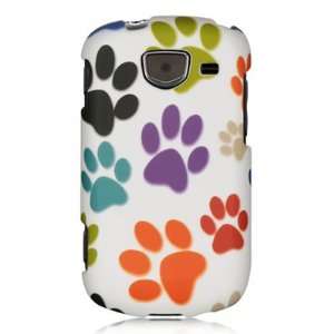 WIRELESS CENTRAL Brand Hard Snap on Shield With MULTI COLOR DOG PAWS 