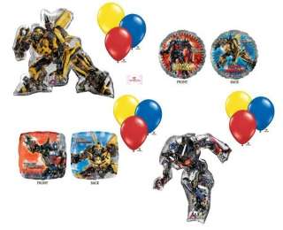 Transformers 3 Optimus Bumble Bee Mylar Latex Deluxe Balloon Set Party 