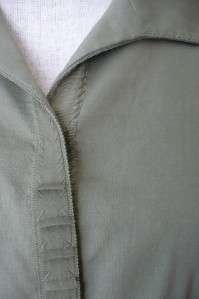 ELIE TAHARI Pant Suit Jacket Cropped Green Linen 6 M  