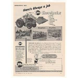    1952 Lull Shoveloader Tractor Loader Print Ad