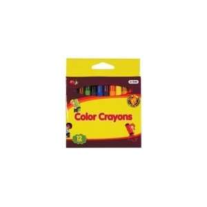  Colored Crayons 12 Pc