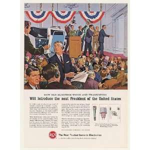  1964 RCA Electron Tubes TV Camera Introduce President 