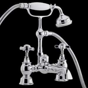  Beaumont Luxury Chrome Deck Mounted Bath Shower Mixer with 
