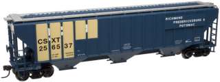 HO Scale Atlas Trainman Thrall Covered Hopper Patched CSX Rd#256490 