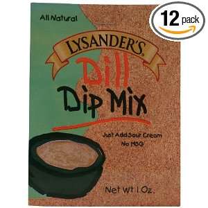 Geneva Food Products Dip, Mix, Dill, 1 Ounce (Pack of 12)  