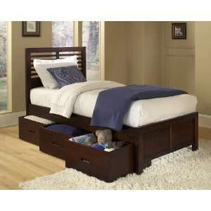  Homelegance Paula Twin Captains Bed With Toy Box
