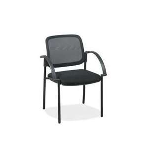 Lorell  Guest Chairs, Mesh Seat, 24x23 1/2x32 3/4, Black    Sold 