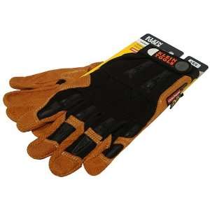  Klein Tools 40068 K4 Journeyman Leather Work Gloves, Large 