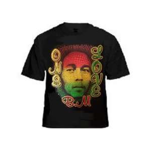  Bob Marley One Love B. M 2XL Black T Shirt Everything 