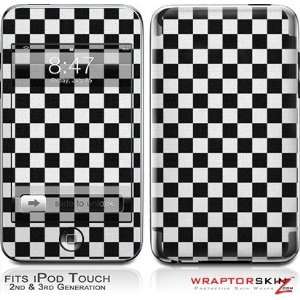 iPod Touch 2G & 3G Skin and Screen Protector Kit   Checkered Canvas 