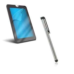  Skque LCD Clear Screen Protector and Silver Touch Stylus 