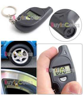 Digital Car LCD Tyre Tire Pressure Gauge Keychain #08  
