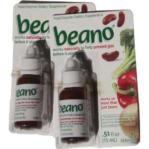  Beano Drops 75 Servings 51 Oz. (pack of 2) Health 