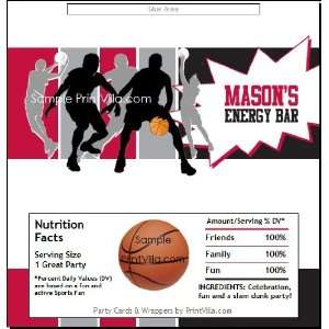  Toronto Raptors Colored Basketball Candy Bar Wrapper