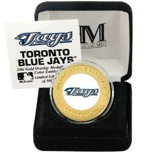  Toronto Blue Jays 24Kt Gold and Team Color Mint Coin 