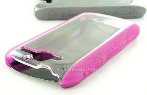 New OEM BodyGlove HTC MyTouch 4G/HD Premium Pink/Clear Fringe Snap On 