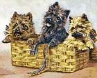 CAIRN TERRIER PUPPIES ~ Counted Cross Stitch Fine Art Pattern ~ Dogs