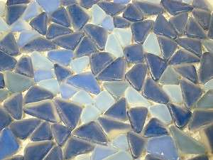 AZUL TUMBLED BEACH GLASS MOSAIC BACKSPLASH TILE   BY THE FOOT  