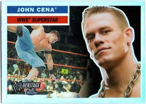 JOHN CENA 06 WWE TOPPS CHROME REFRACTOR CARD  