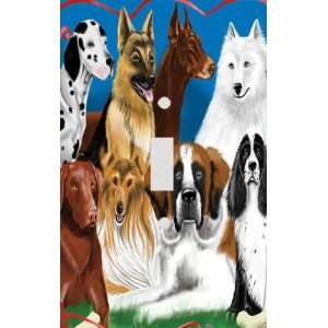 Dog Breed Gang Decorative Switchplate Cover