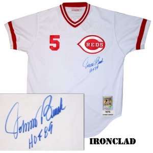 Johnny Bench Autographed Jersey   1975 MN w HOF 89 Insc.