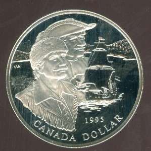 1995 CANADA DOLLAR HUDSON BAY SILVER ULTRA HEAVY CAM  