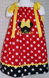 Custom Boutique Minnie Mouse Pillowcase Dress  