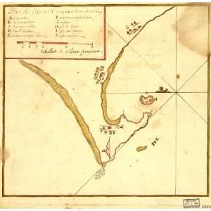  1700s map of Senegal, Verde, Cape