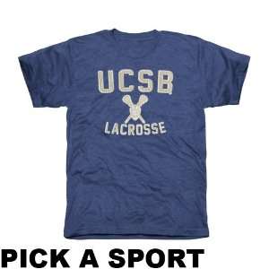 UC Santa Barbara Gauchos Legacy Tri Blend T Shirt   Royal 