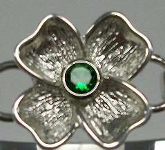 Silver dogwood birthstone charm from the Convertibles collection makes 