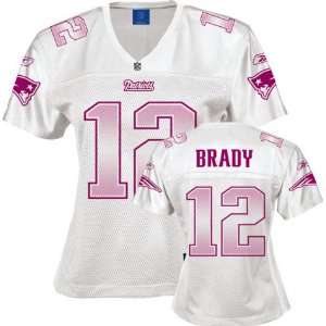  Women`s New England Patriots #12 Tom Brady Fashion Replica 