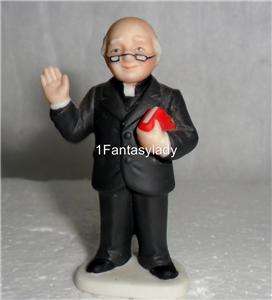 Lefton Colonial Village Reverend O`Toole Figurine   Must for Every 