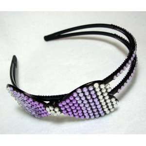  NEW Purple Crystal Bow Headband   SALE, Limited. Beauty