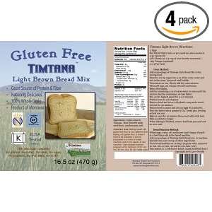 Gluten Free Light Brown Bread Mix   4 Grocery & Gourmet Food