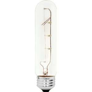   15 Watt 120 Lumen Specialty T10 Incandescent Light Bulb, Crystal Clear